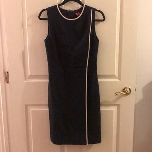Black J. Crew Dress with Tan Trim Size 4